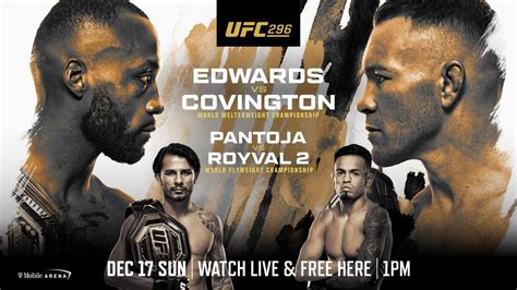 ufc 296 fight card results