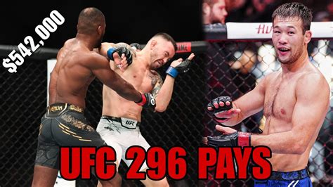 ufc 296 fighter pay