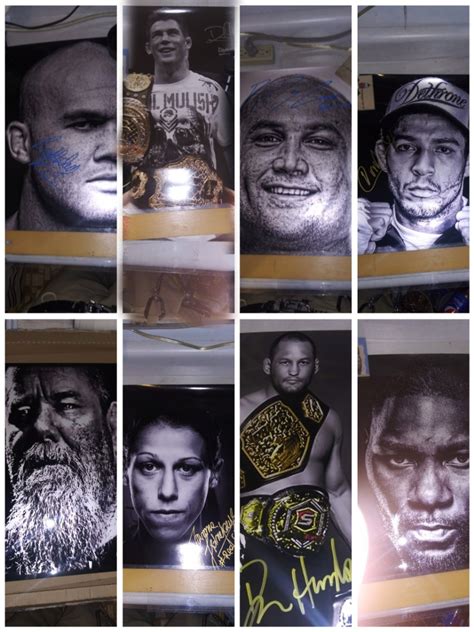 ufc autographed posters