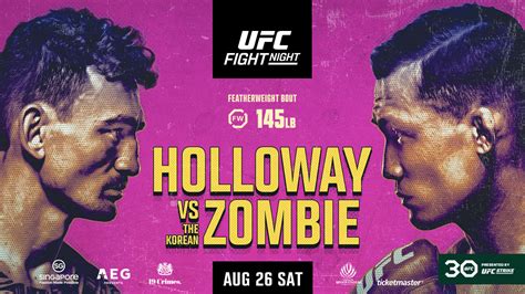ufc fight night holloway vs korean zombie