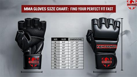 ufc glove size