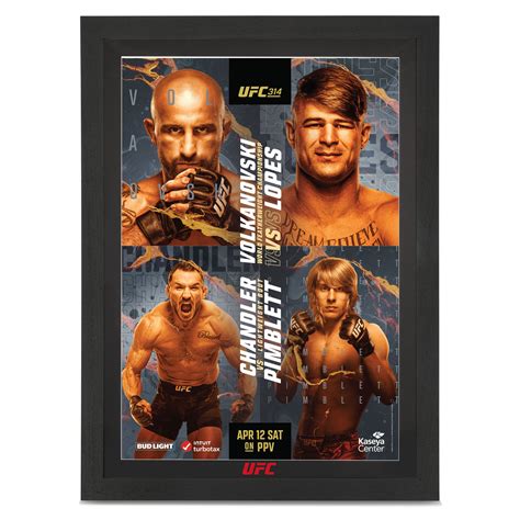 ufc posters signed