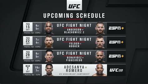 ufc schedule 2022 2023