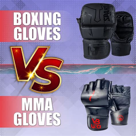ufc vs boxing gloves