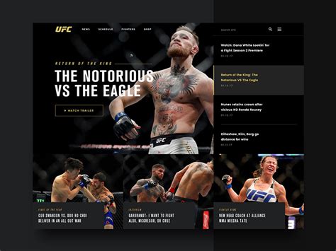 ufc website official site