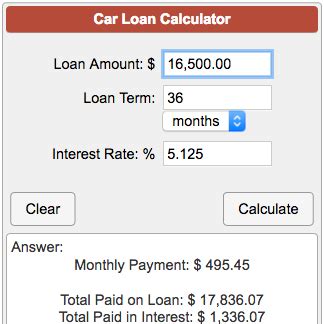 ufcu auto loan calculator