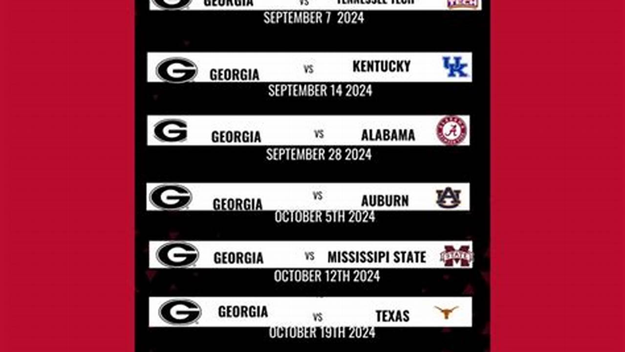 Uga Class Schedule 2024