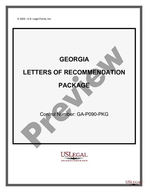 uga letters of recommendation