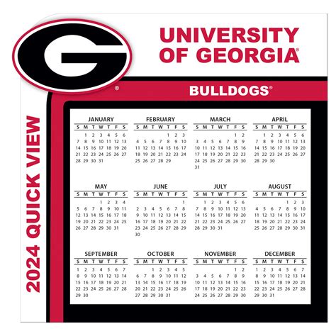 uga school schedule