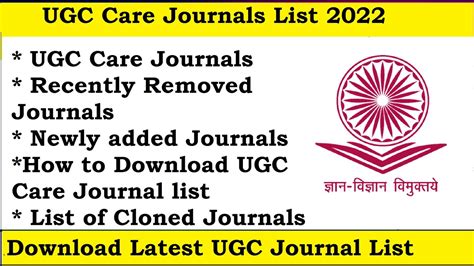 ugc care list journals 2024
