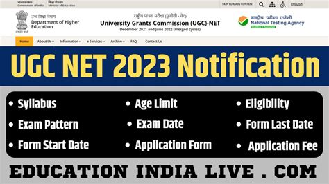 ugc net 2023 exam notification