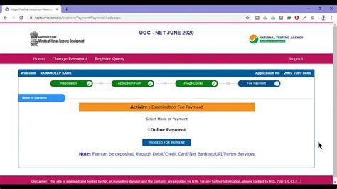 ugc net fee payment