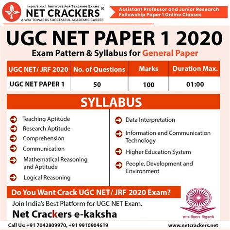 ugc net general paper 1 syllabus