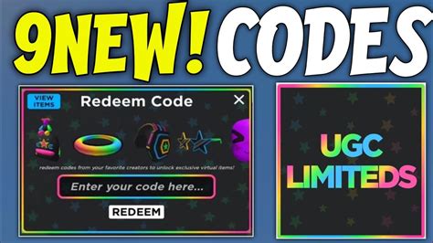 ugc redeem codes