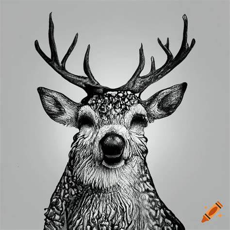 ugly deer drawing