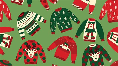 Discover the Quirky Charm of Ugly Sweater Backgrounds for Your Next Festive Event!