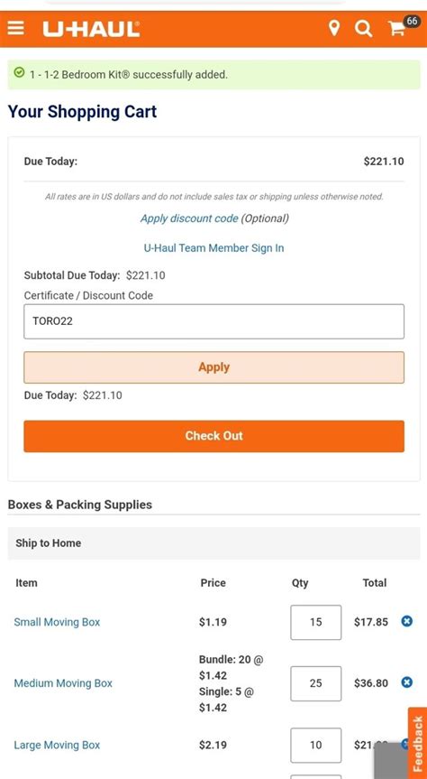 Uhaul Promo Code June 2022