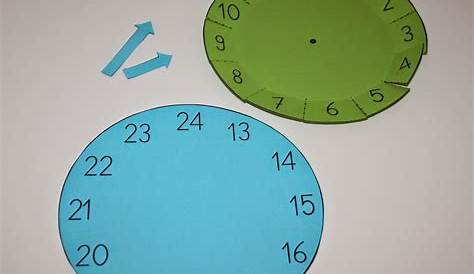 Bastelvorlage Uhr // Clock template Math For Kids, Diy For Kids, Clock