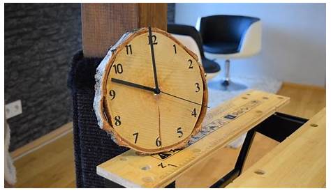 Uhr selber bauen - eine Wanduhr selbst gebastelt DIY - YouTube