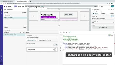 Ui Builder Client Script