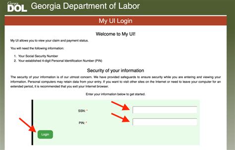 ui portal login ga