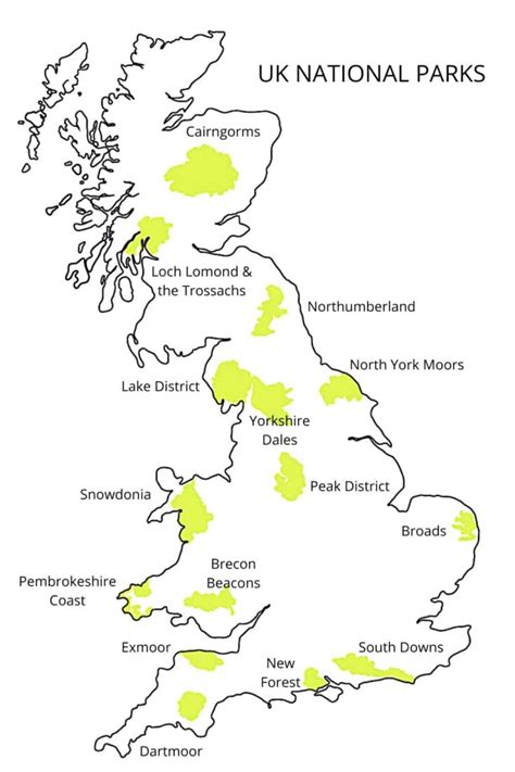 Uk National Parks Map Quiz