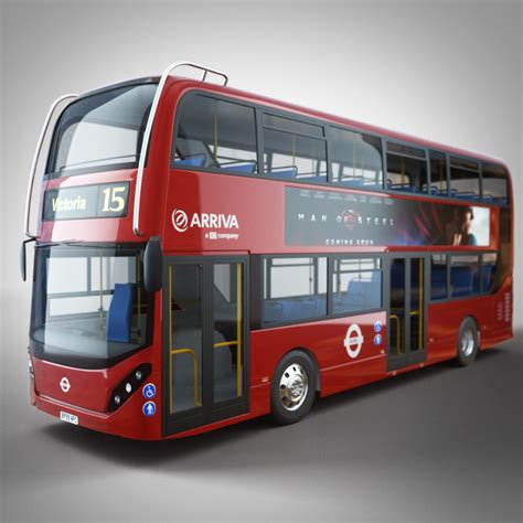 uk bus 3d model