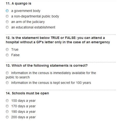 uk citizenship test example questions
