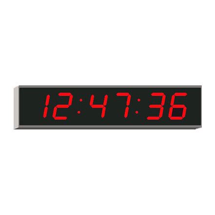 uk clock with seconds digital
