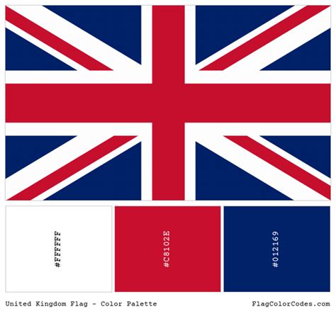 Uk flag color code