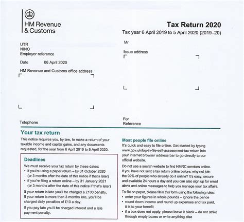 uk hmrc tax return