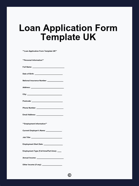 uk loan application