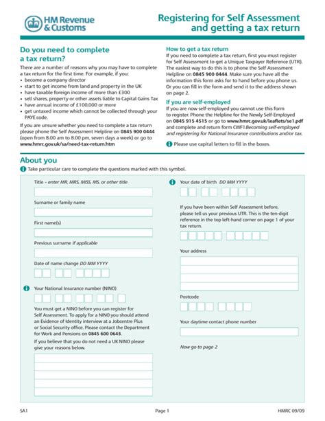 uk self assessment return
