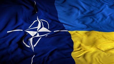 ukraine and nato flag