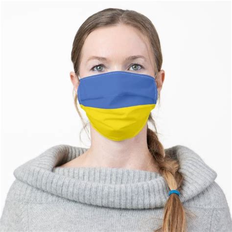 ukraine flag mask
