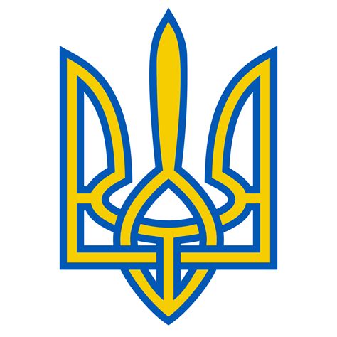 ukraine flag with symbol