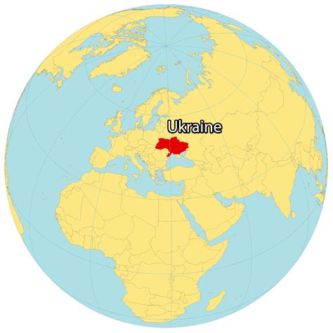 ukraine in map world