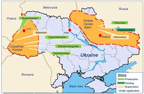 ukraine natural gas fields map