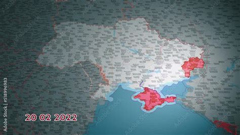 ukraine timelapse map video