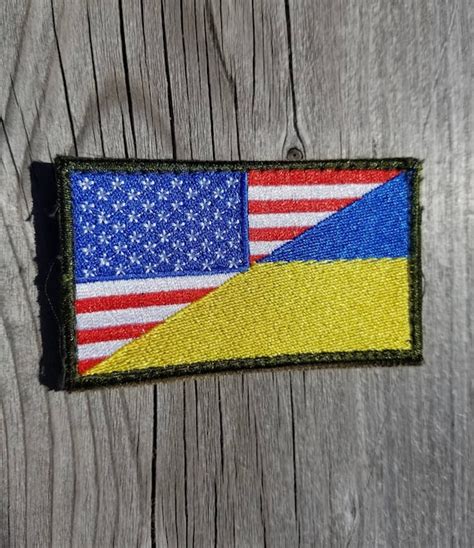 ukraine us flag patch