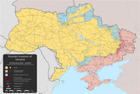 ukraine war map 2022 wiki