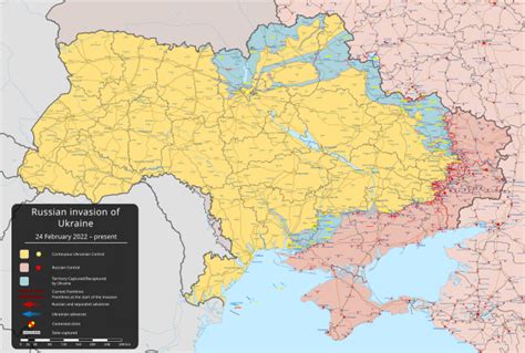 ukraine war map 2022 wikipedia