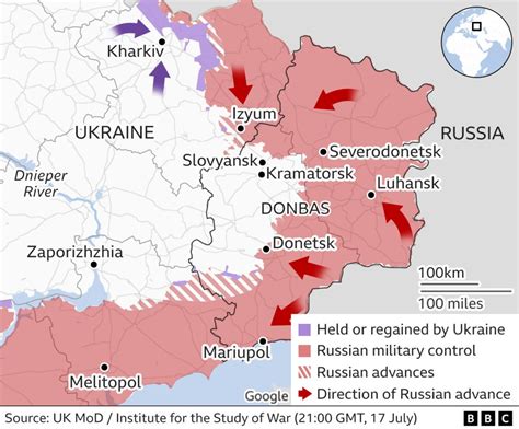 ukraine war map august 2022