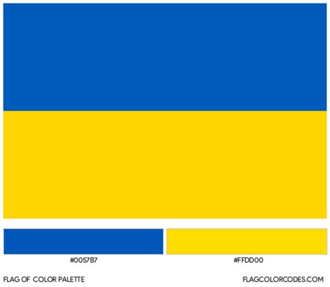 ukrainian flag colour code