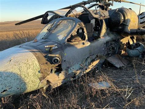 ukrainian war helicopter destroyed