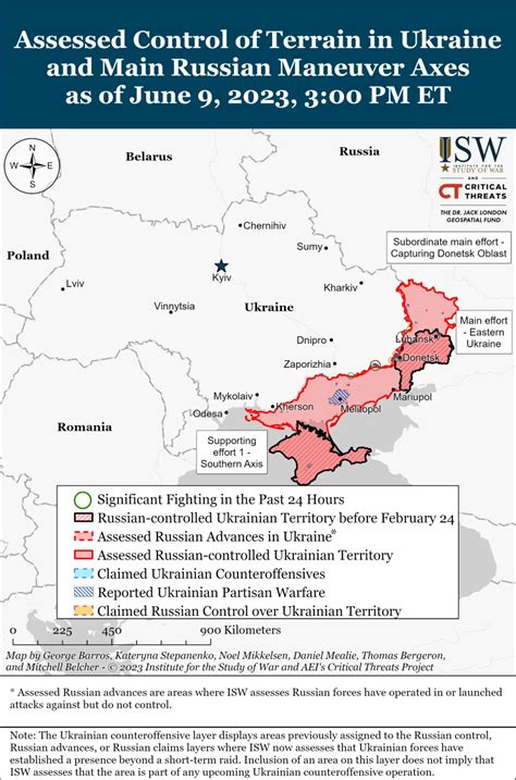 ukrainian war map isw