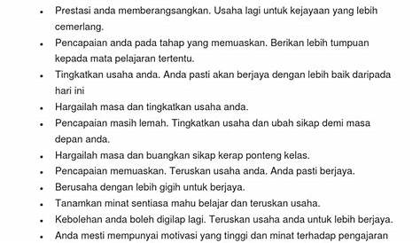 Contoh Ulasan Guru Kelas Dalam Peperiksaan - ronsdya