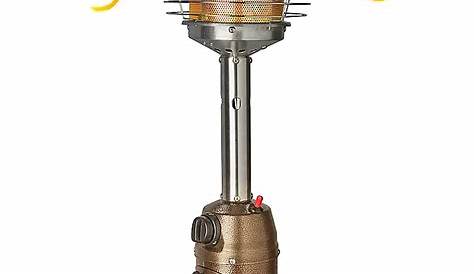 Uline Tabletop Patio Heater Model H 5221 Propane Table Top 21" Tall Portable Steel Bronze