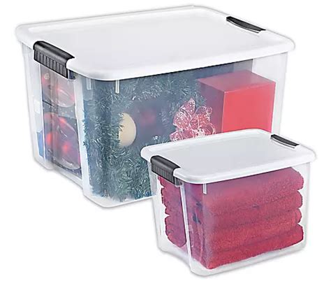 Uline Clear Storage Boxes