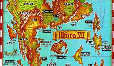 Ultima VII map of Britannia - The Codex of Ultima Wisdom, a wiki for